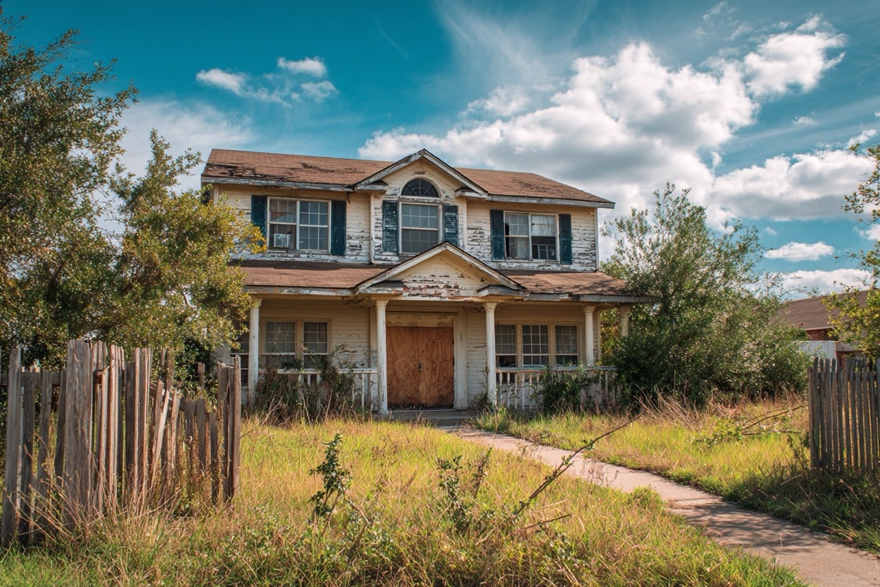 Distressed condemned house for sale in Texas