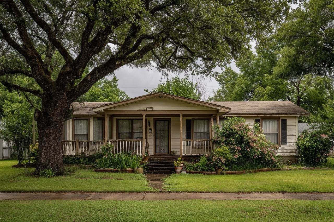 Texas ranch style house being sold during divorce proceedings
