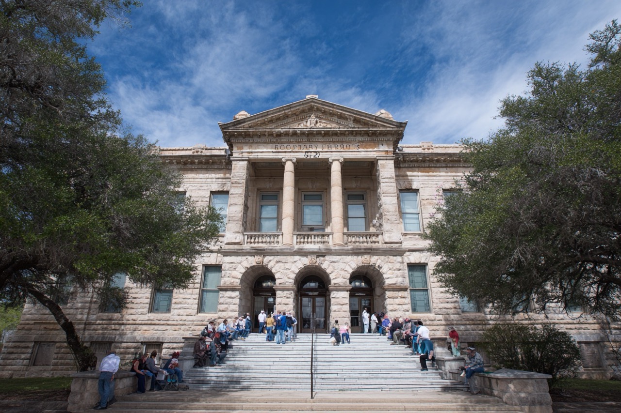 Staged Texas property for foreclosure sale