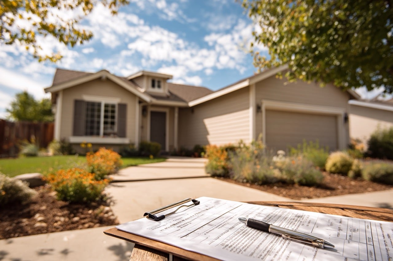 Suburban Texas home representing property tax considerations when selling