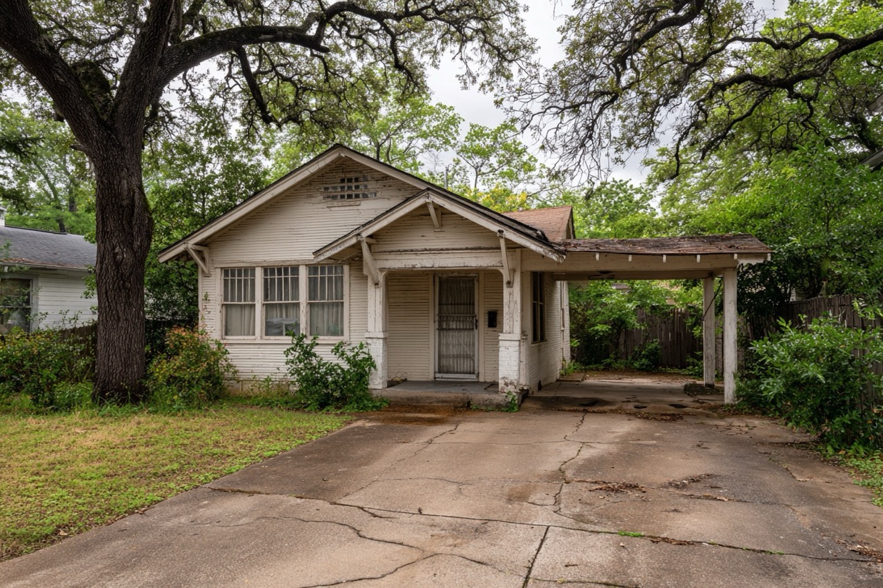 Texas bungalow home being divided in divorce settlement