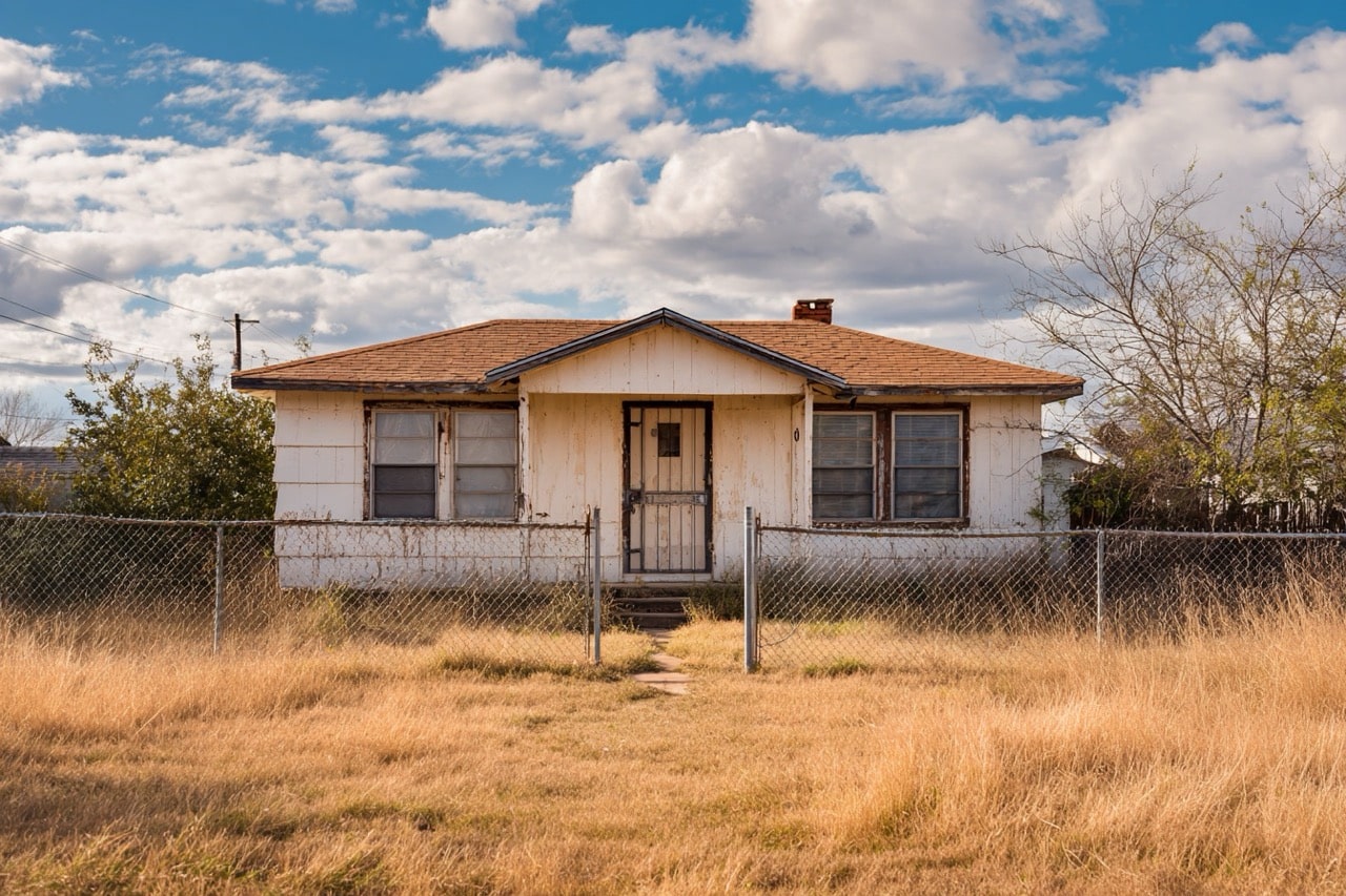 Texas estate sale traditional home with yard