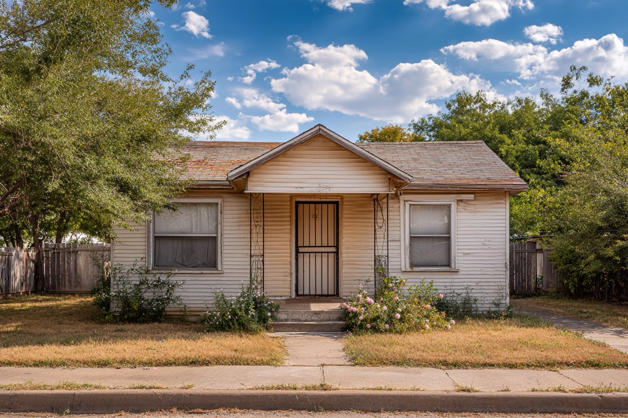 Single family Texas home with deferred maintenance facing foreclosure proceedings
