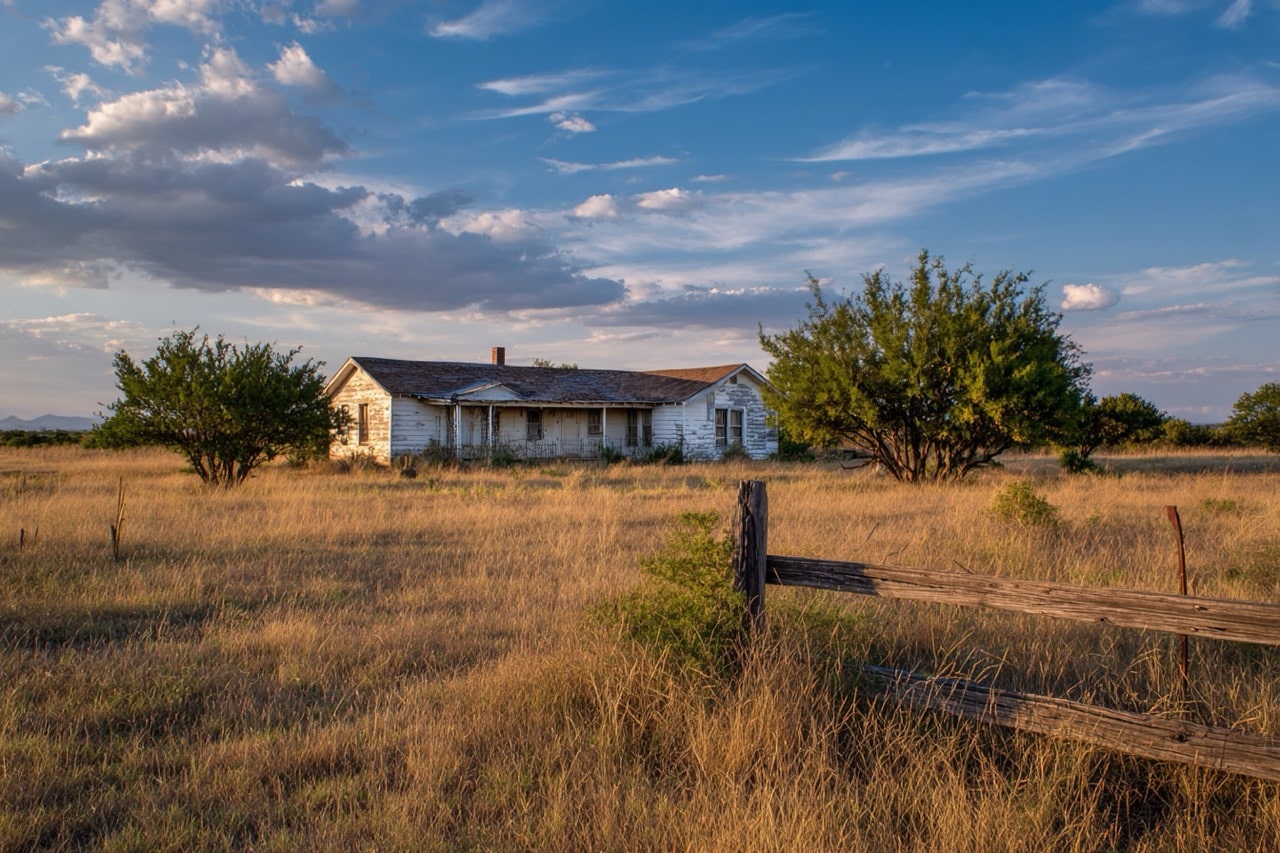 Texas ranch style home in foreclosure